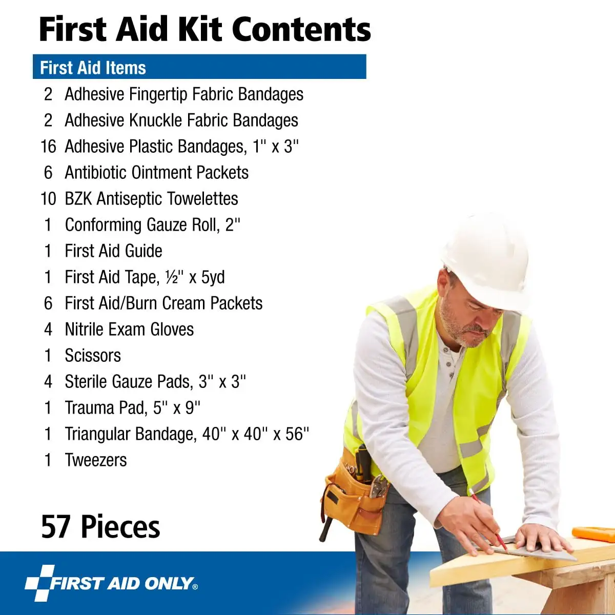 First Aid Only 6060 10-Person Emergency First Aid Kit for Office - 61gav1ioevl._sl1200_
